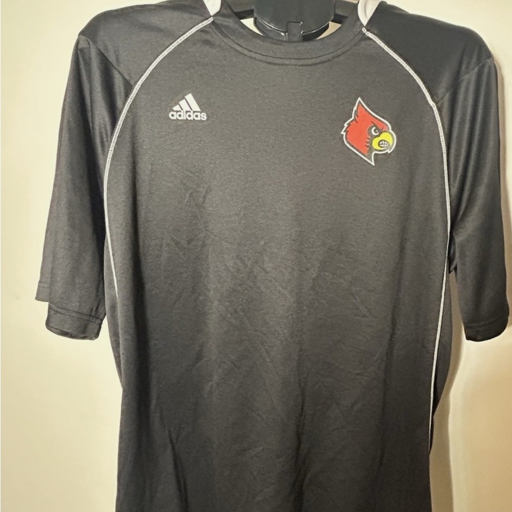 Adidas Louisville Cardinal Black Climate Performance Tee XL